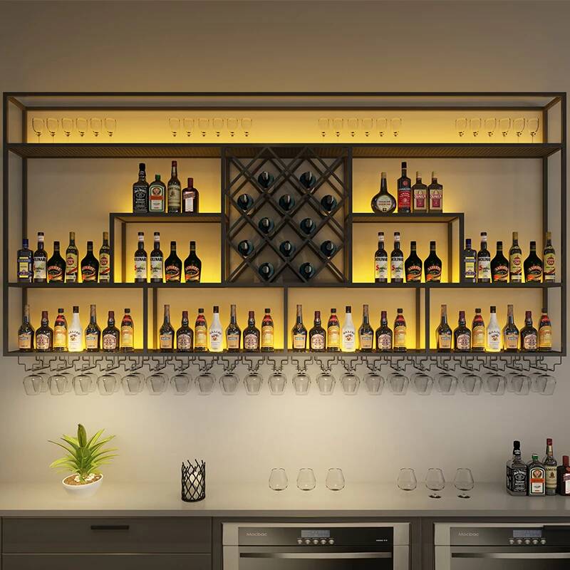 Wine Beer Rack - ﻿ Świetlówki ścienne, witryna, oszczędzająca miejsce,