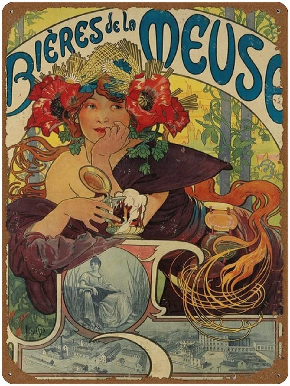 Wine Beer Mart - Piwa z Meuse Francja 1897 Alphonse