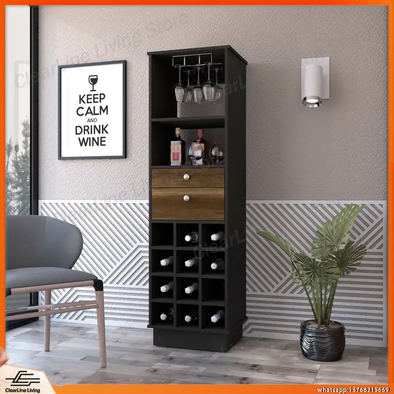 Wine Beer Rack - Wbudowana szafka barowa z półką na