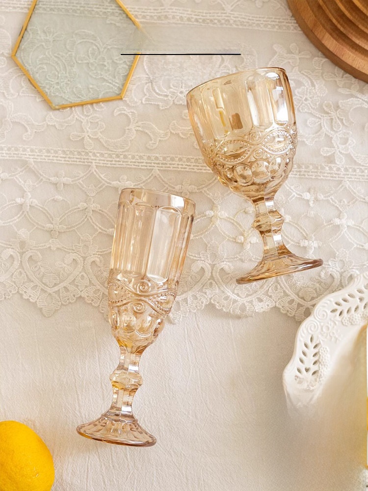 Wine Beer Foot - Kieliszek do szampana Amber Relief z
