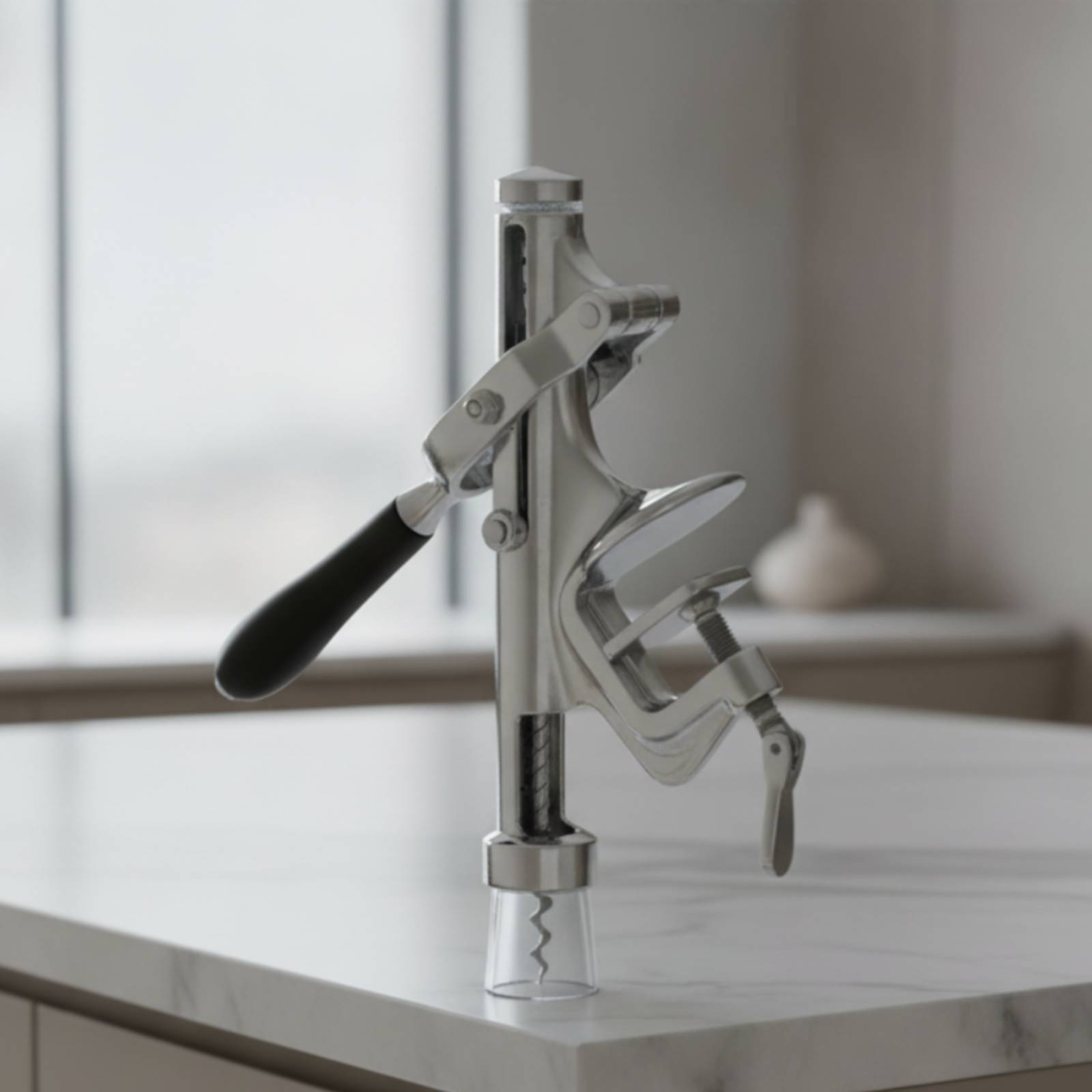 Otwieracz do wina na dźwignię, – Cork Screw Lever recenzja i cena