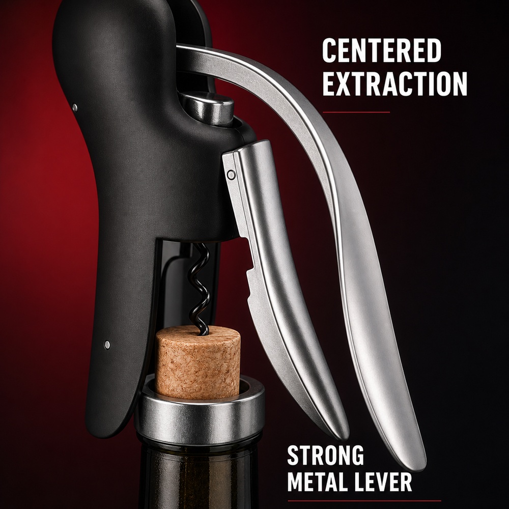 Wytrzymały korkociąg dźwigniow – Cork Screw Lever recenzja i cena