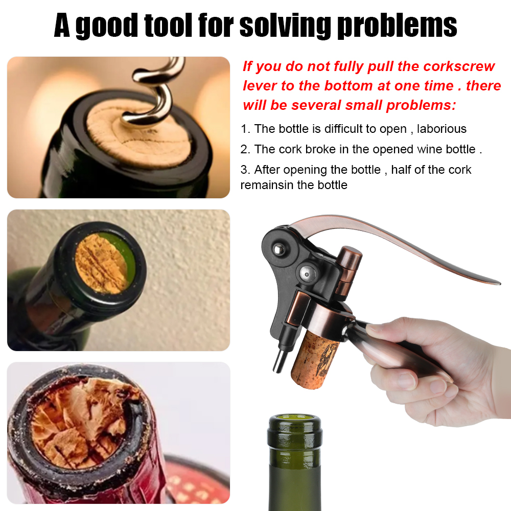Narzędzia kuchenne ze stopu cy – Cork Screw Lever recenzja i cena