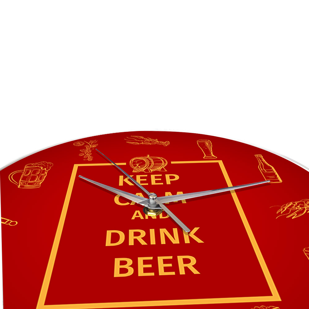 Zegar ścienny Keep Calm And Dr – Wine Beer Restaurant recenzja i cena