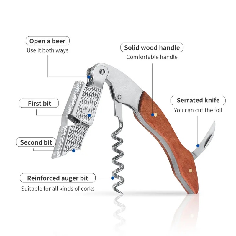 Korkociąg Sommelier ze Stali N – Cork Screw Lever recenzja i cena